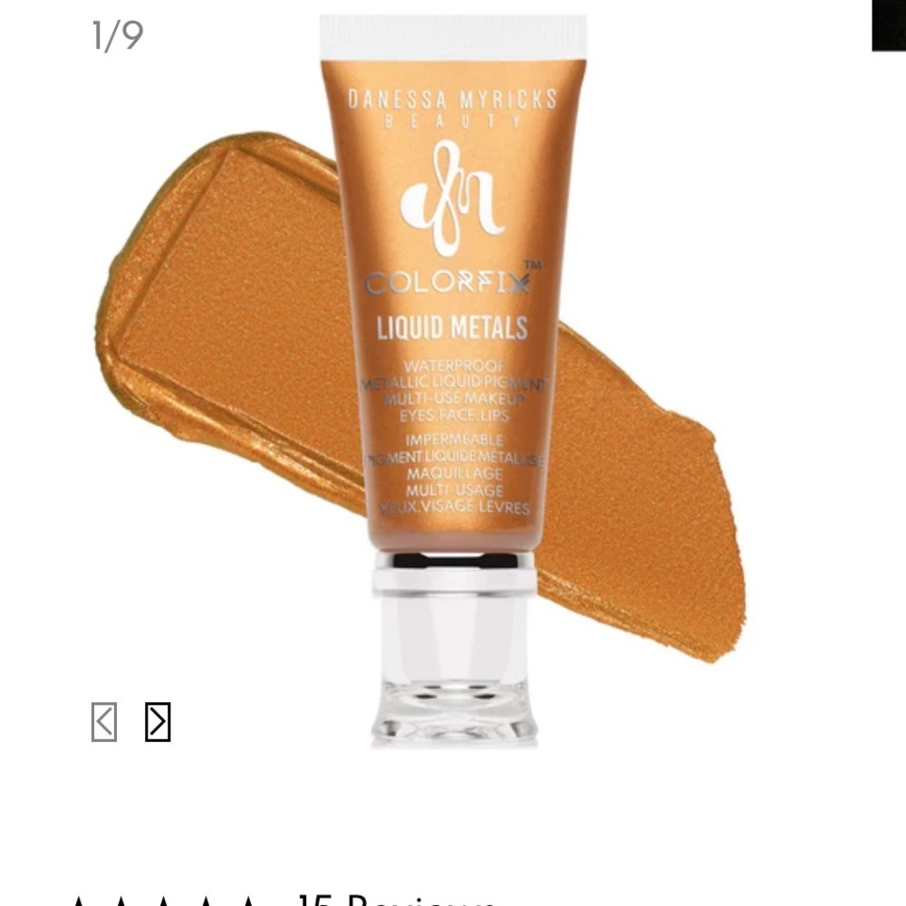 COLORFIX LIQUID METALS DANESSA MYRICKS BEAUTY NWT $22 bronze Sephora